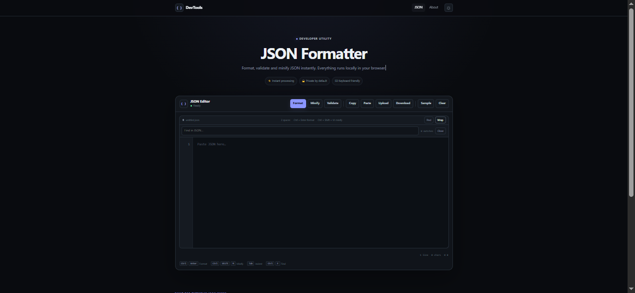 JSON Developer Toolkit preview